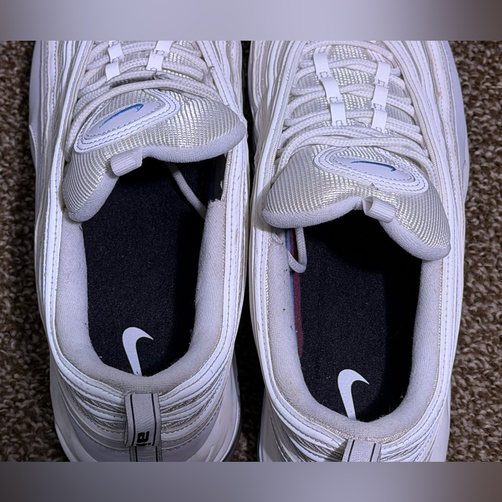 Nike Air Max 97 By You White Marina Blue DJ3181-991 Men's Size 13 - Picture 6 of 11